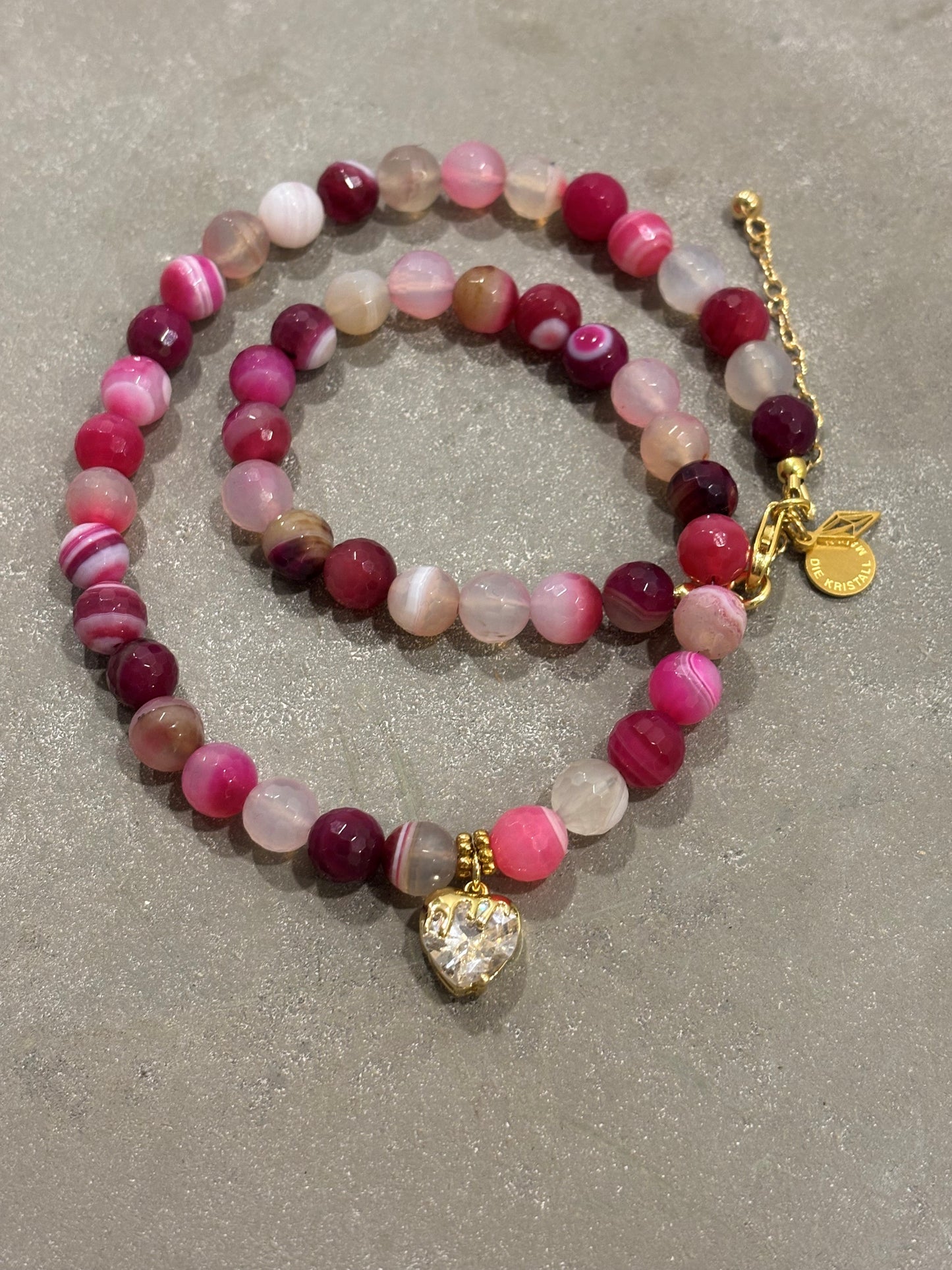 Halskette Achat "Herz"