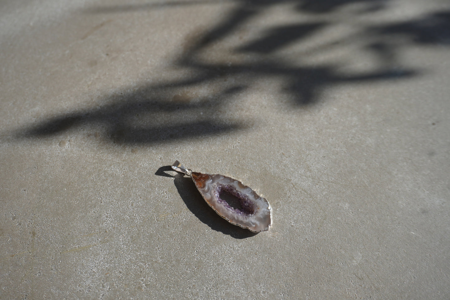 Achat Anhänger Silber