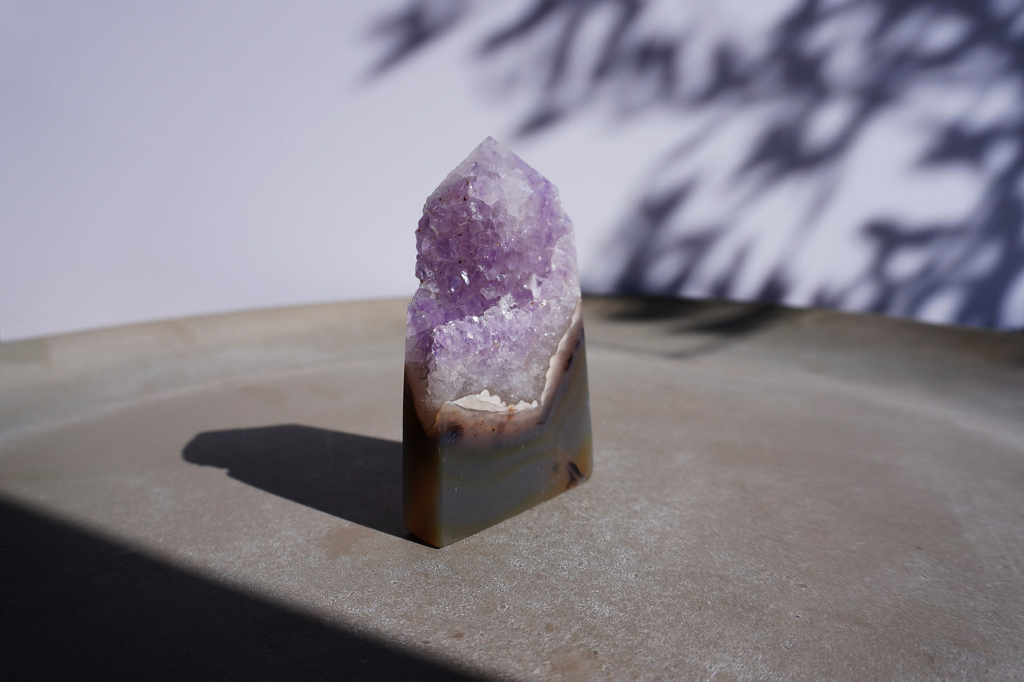 Druzy Amethyst Geode Achat Flat