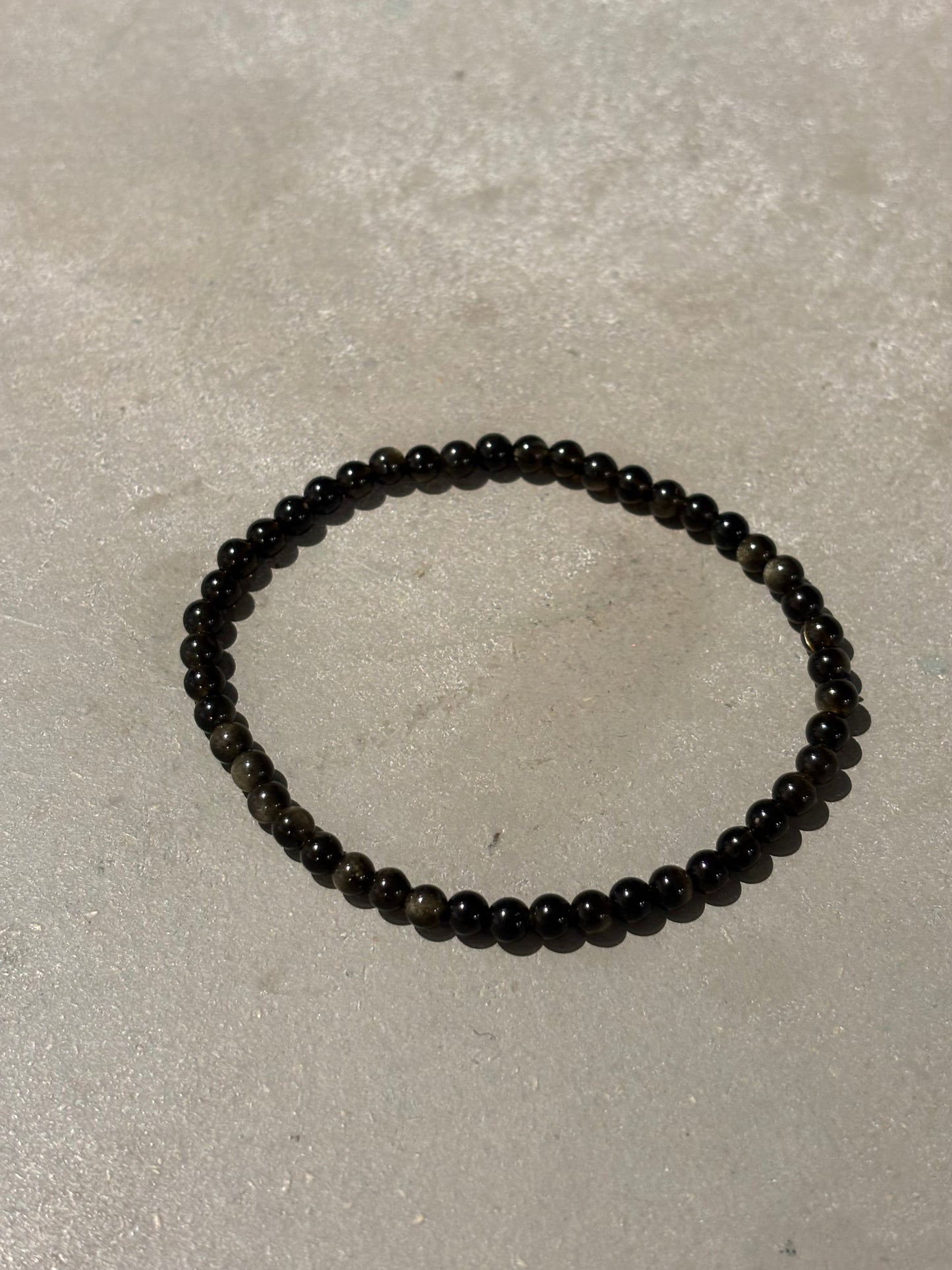 Gold Obsidian Kugelarmband