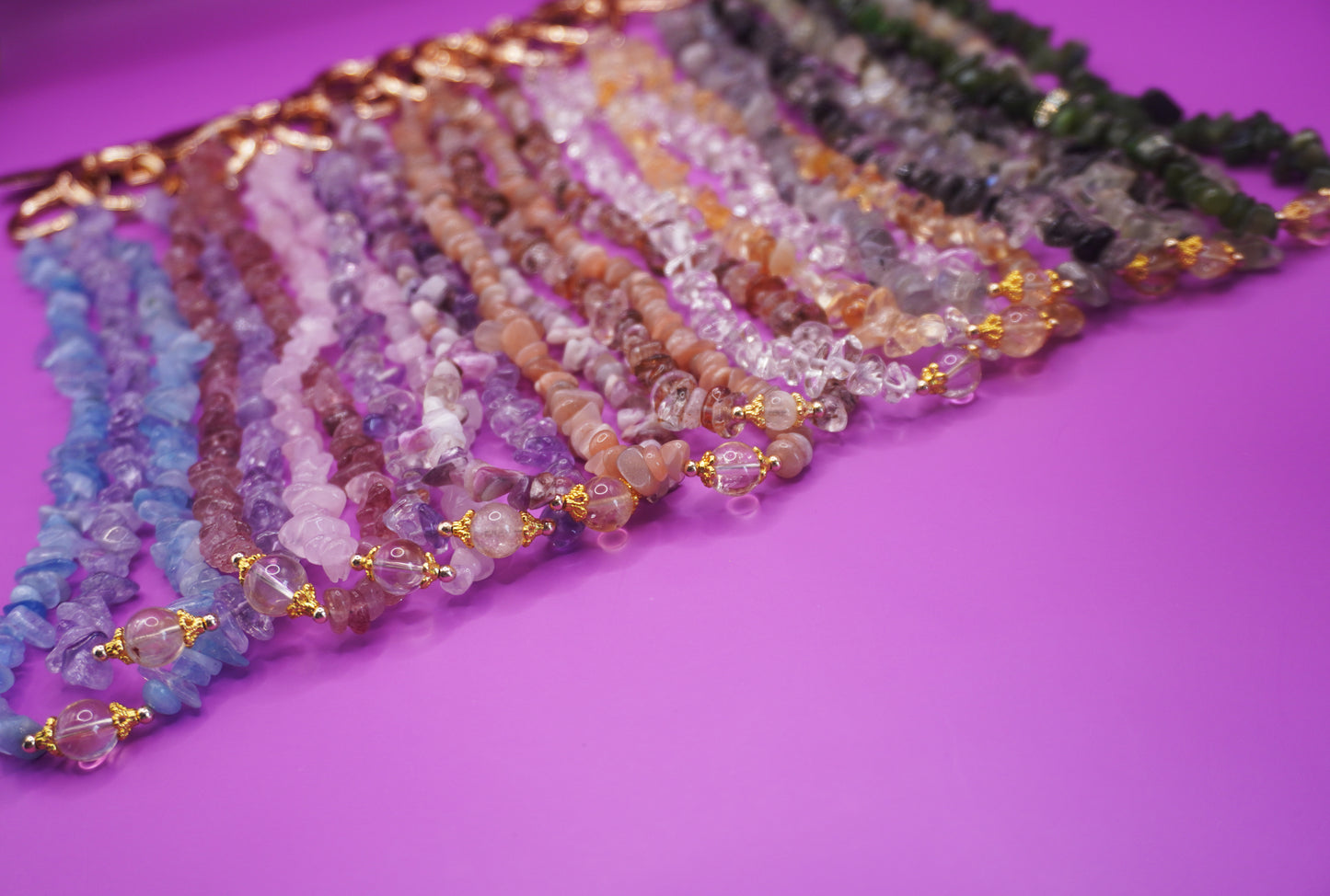 Handykette Erdbeerquarz