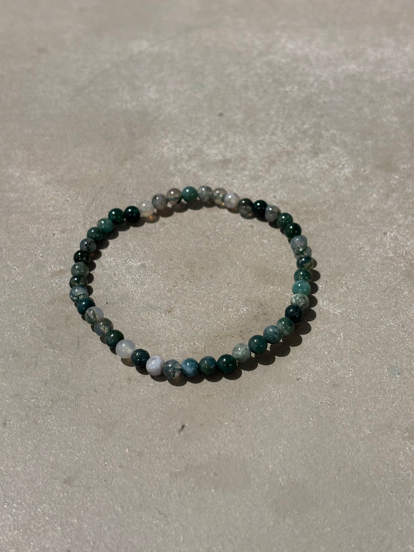 Moosachat Kugelarmband