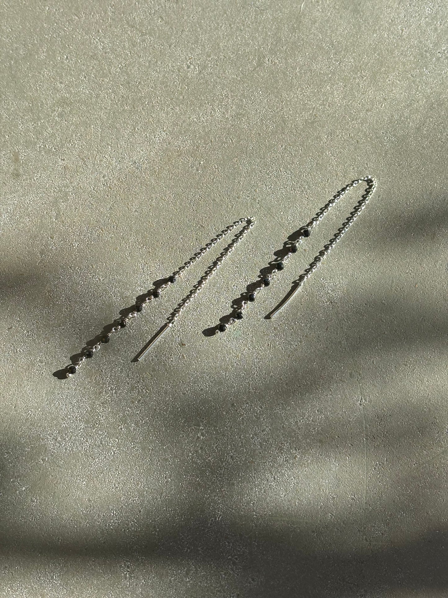 Onyx Ohrringe Silber