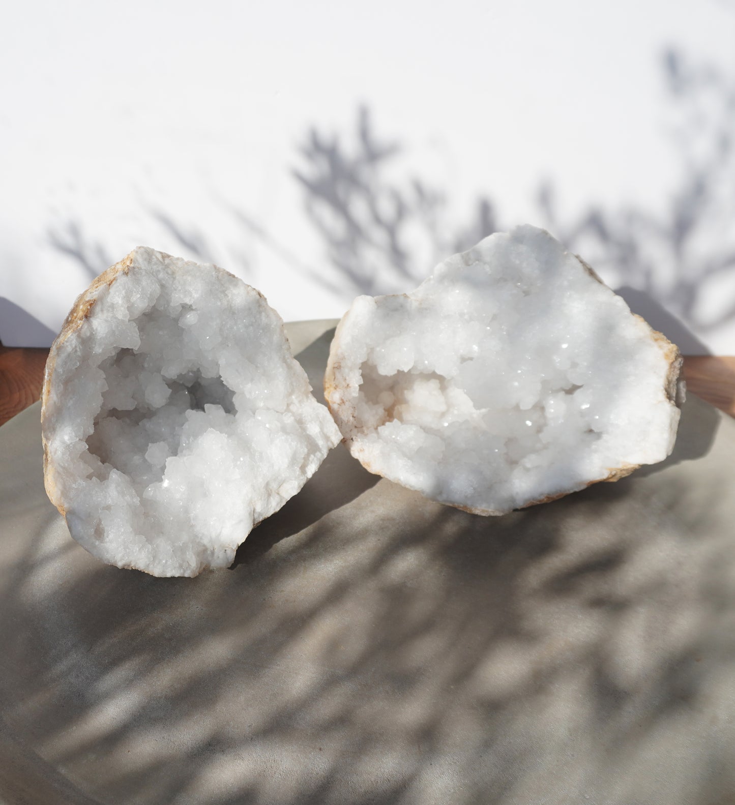 Quarz Geode Paar XXL