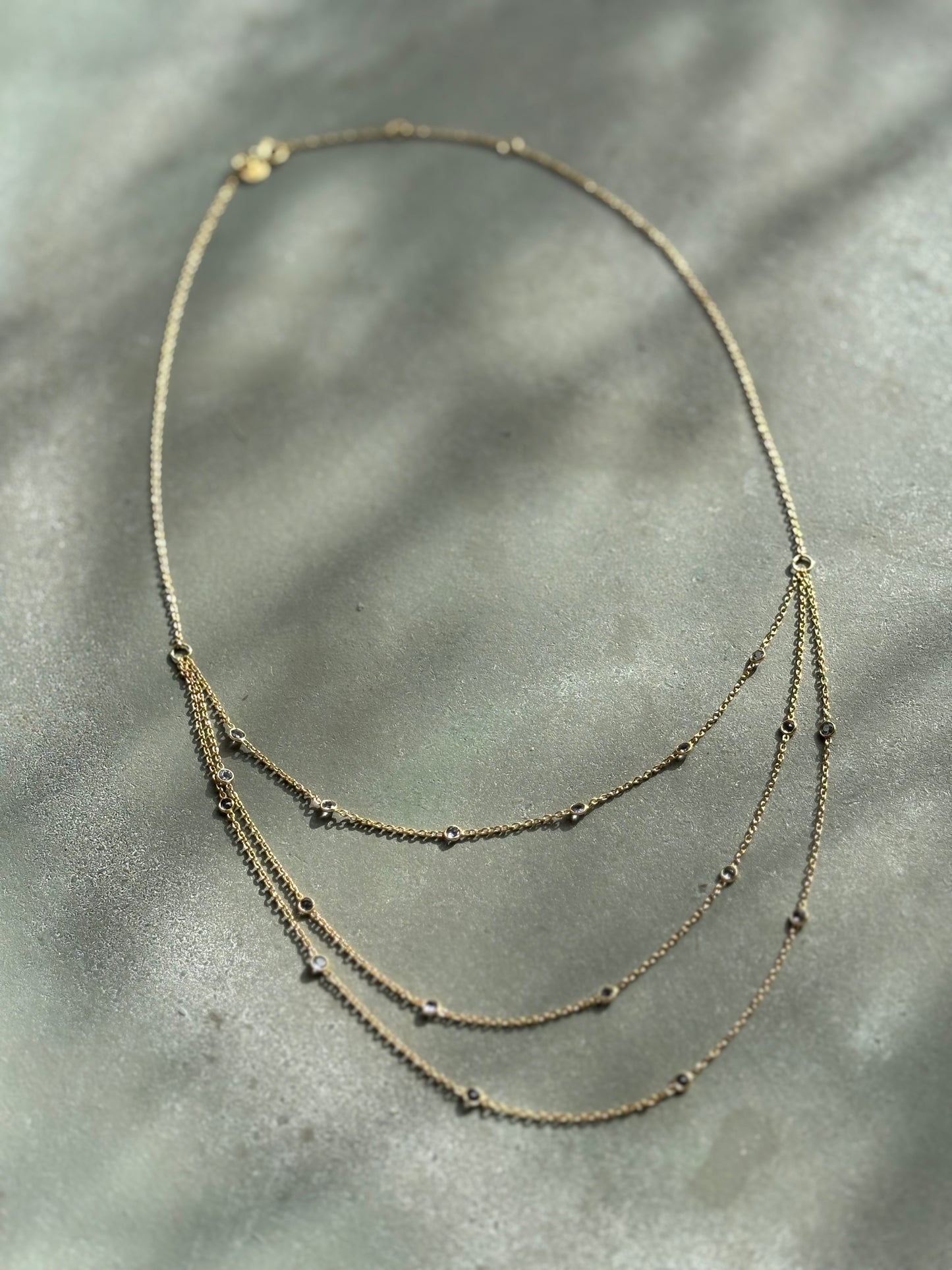 Halskette Layering Tansanit