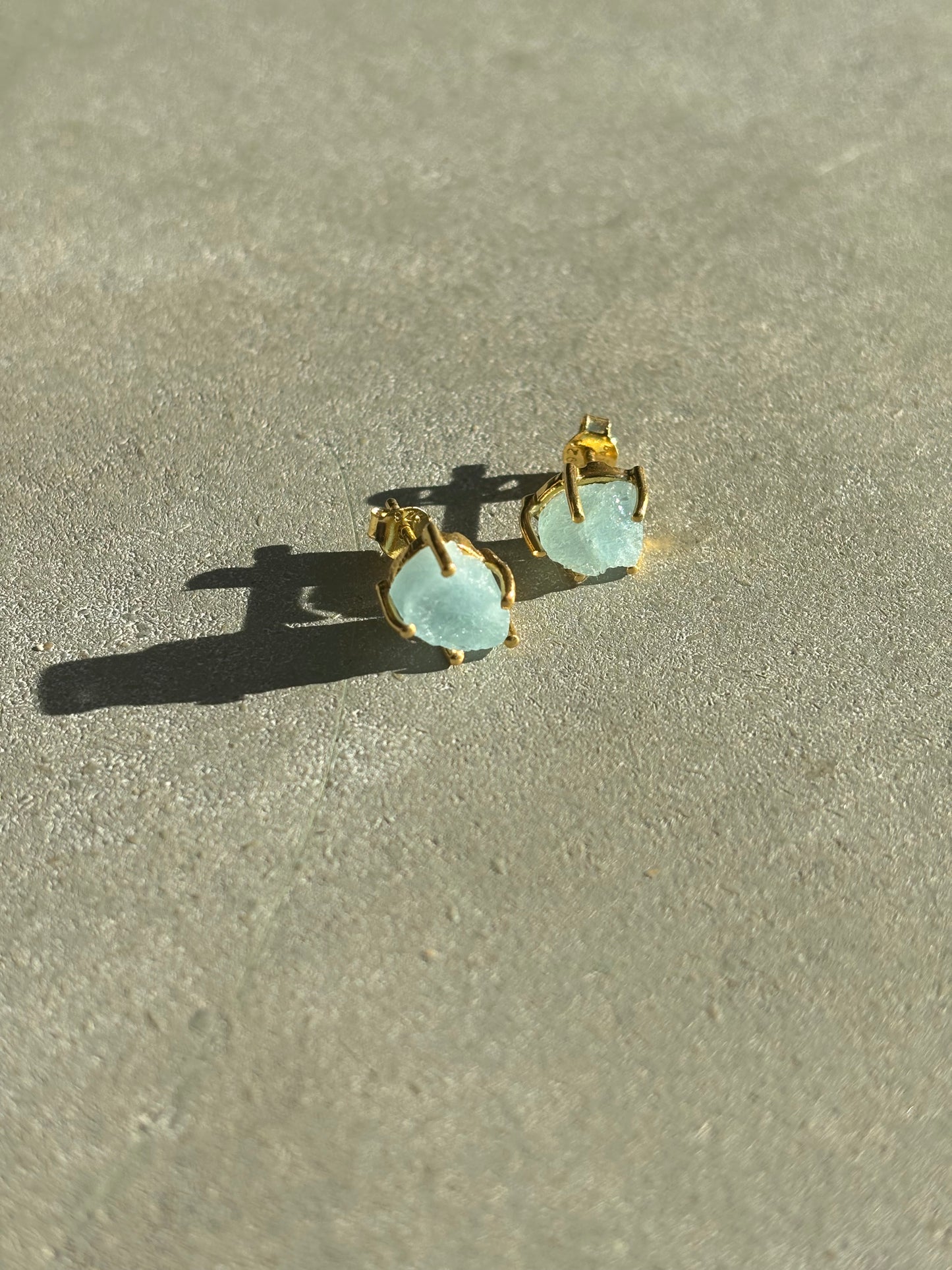 Aquamarin Ohrstecker Gold