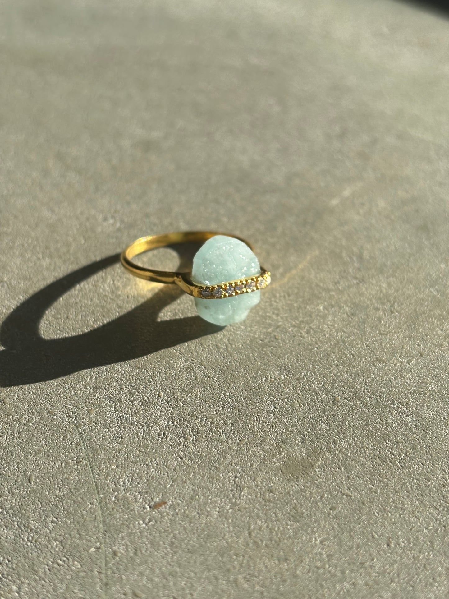 Aquamarin Ring Gold