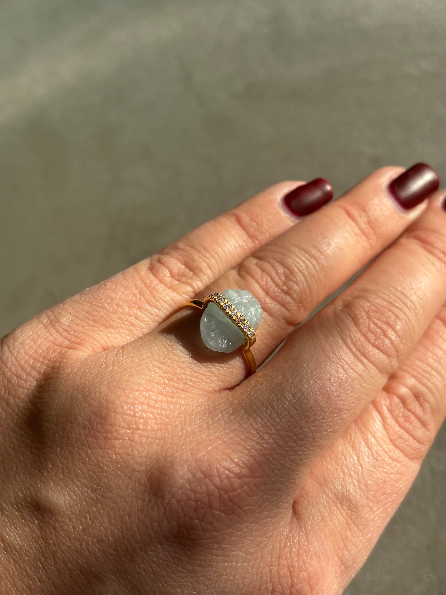 Aquamarin Ring Gold