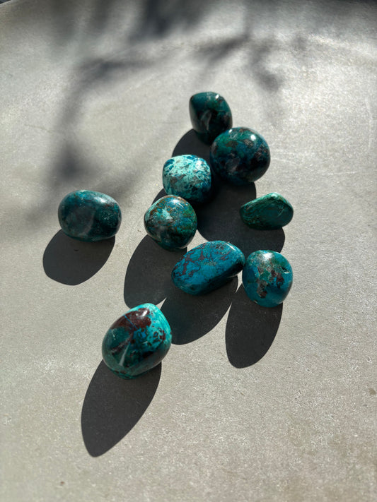 Chrysokoll Trommelstein