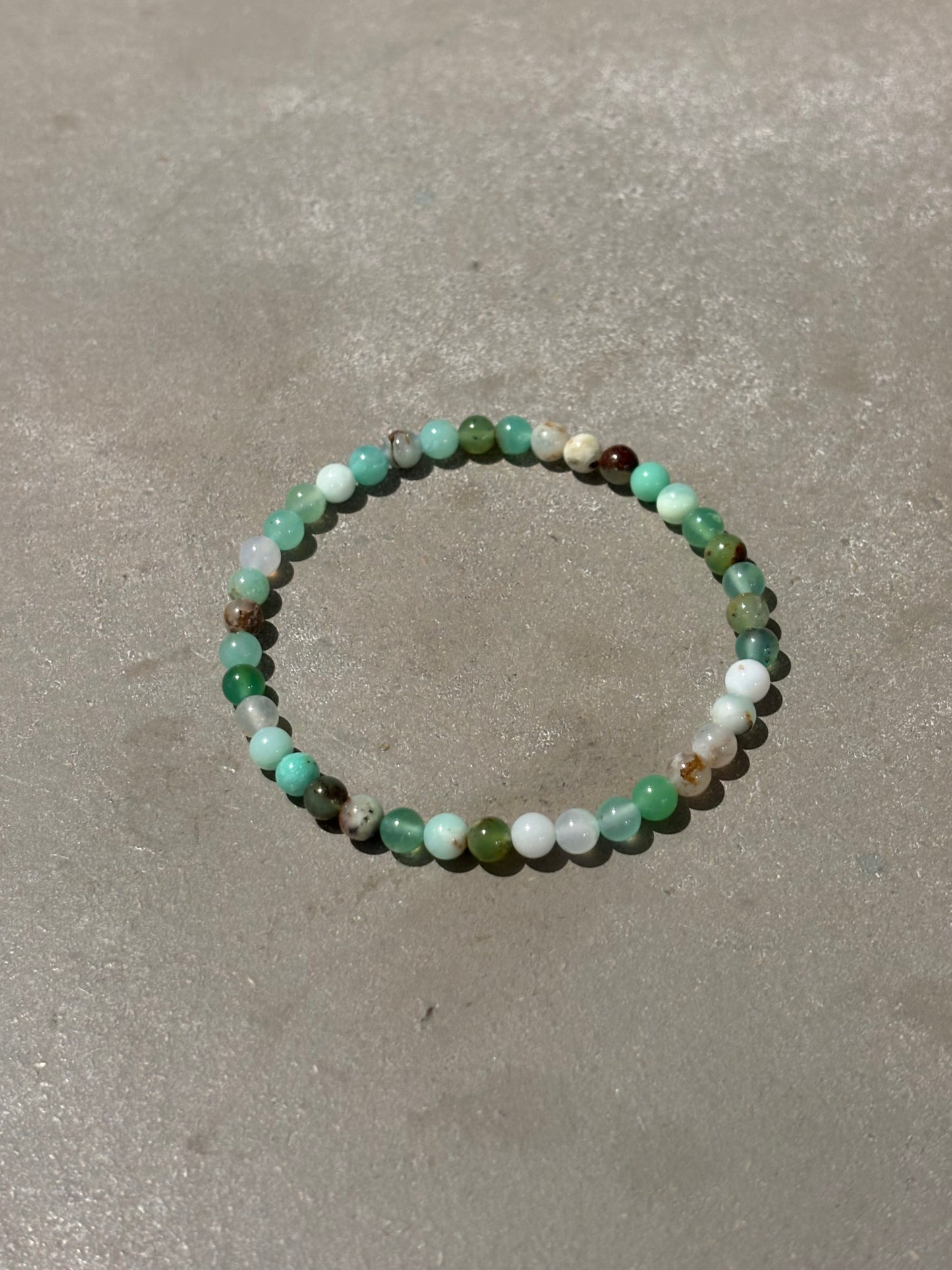Chrysopras Kugelarmband