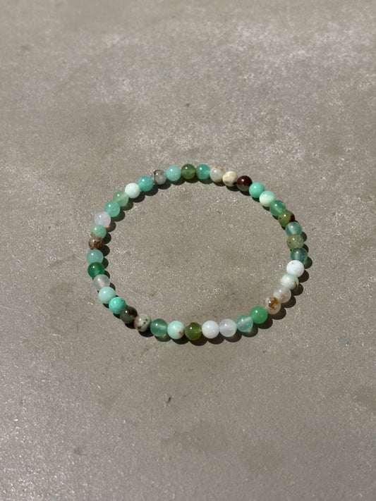 Chrysopras Kugelarmband