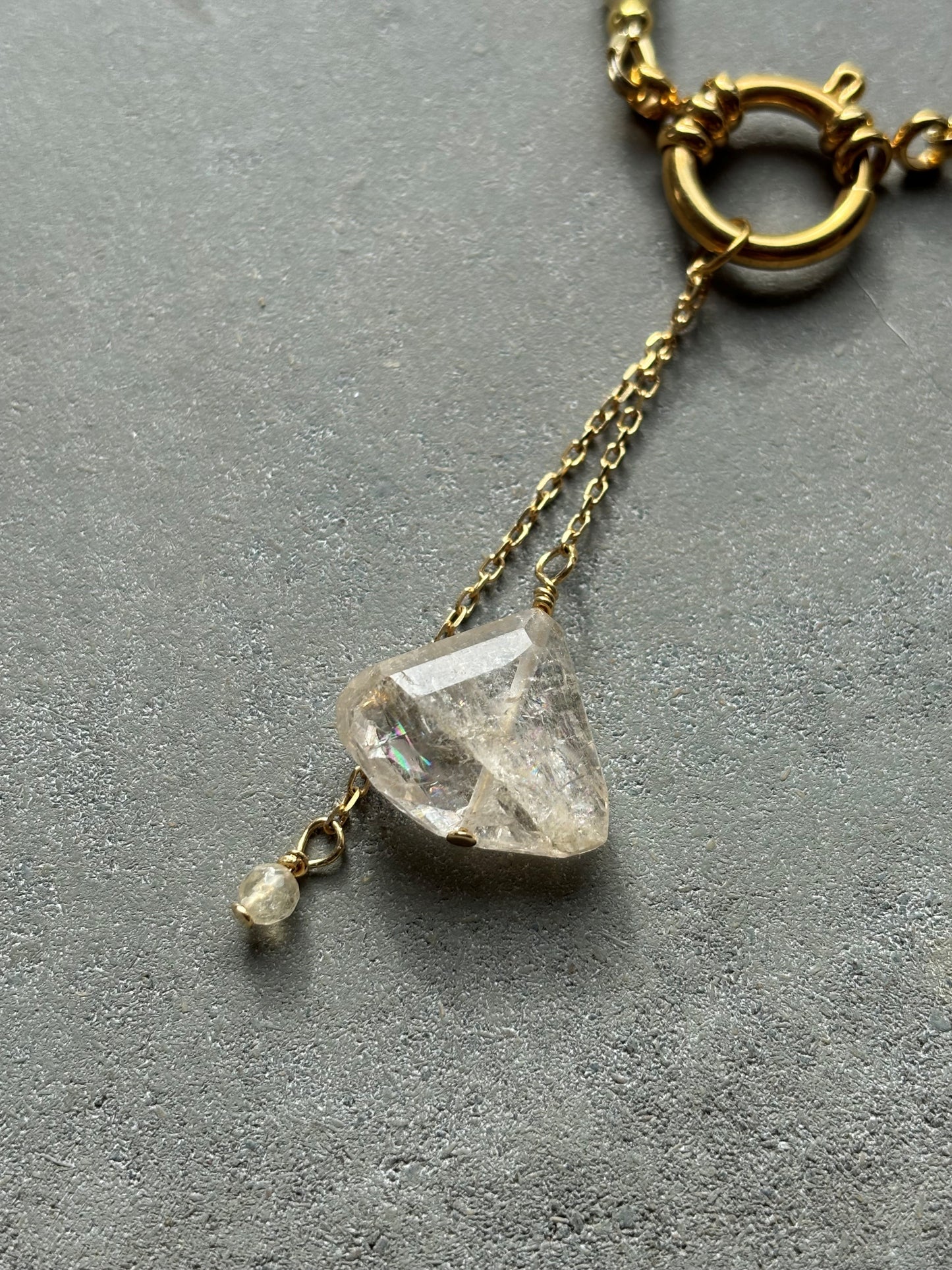 Citrin Halskette Gold