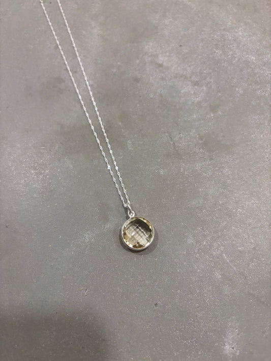 Citrin Halskette Silber