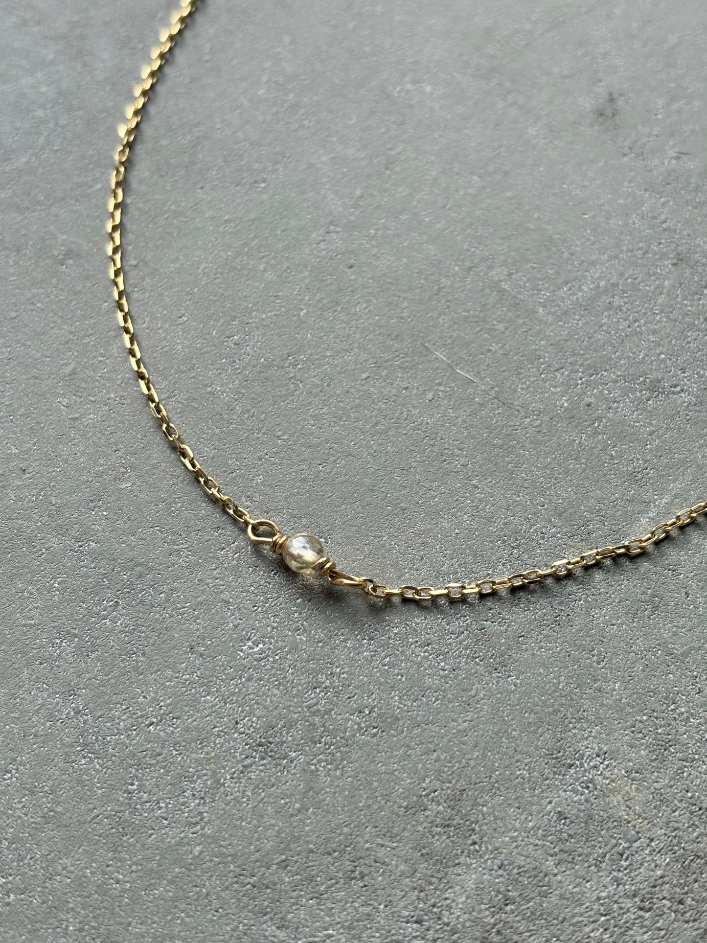 Citrin Halskette Gold