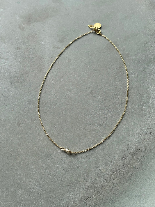 Citrin Halskette Gold