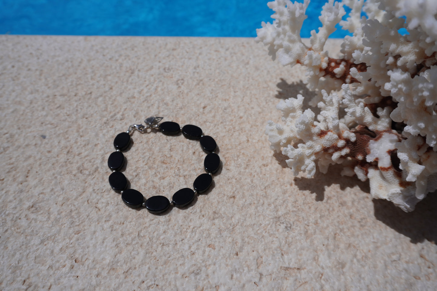 Onyx Armkettchen Silber