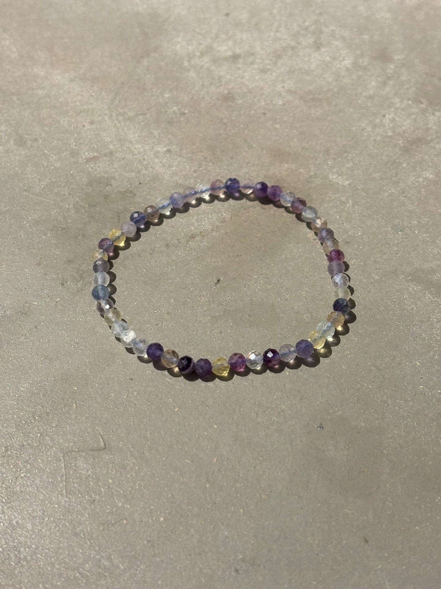 Fluorit Kugelarmband facettiert