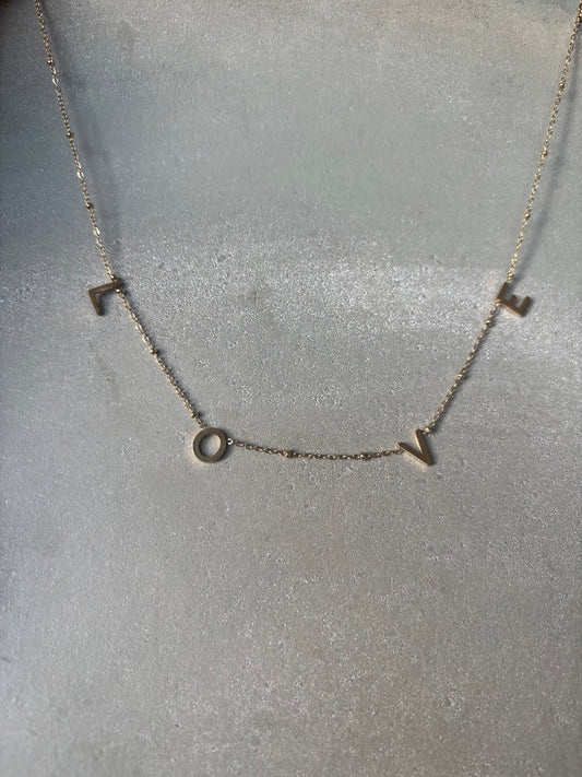 Halskette LOVE Gold