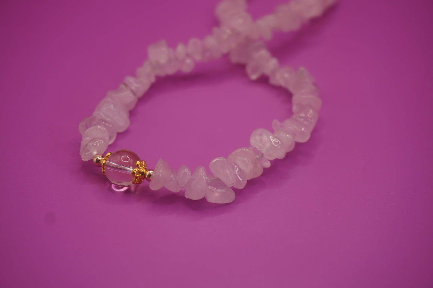 Handykette Rosenquarz