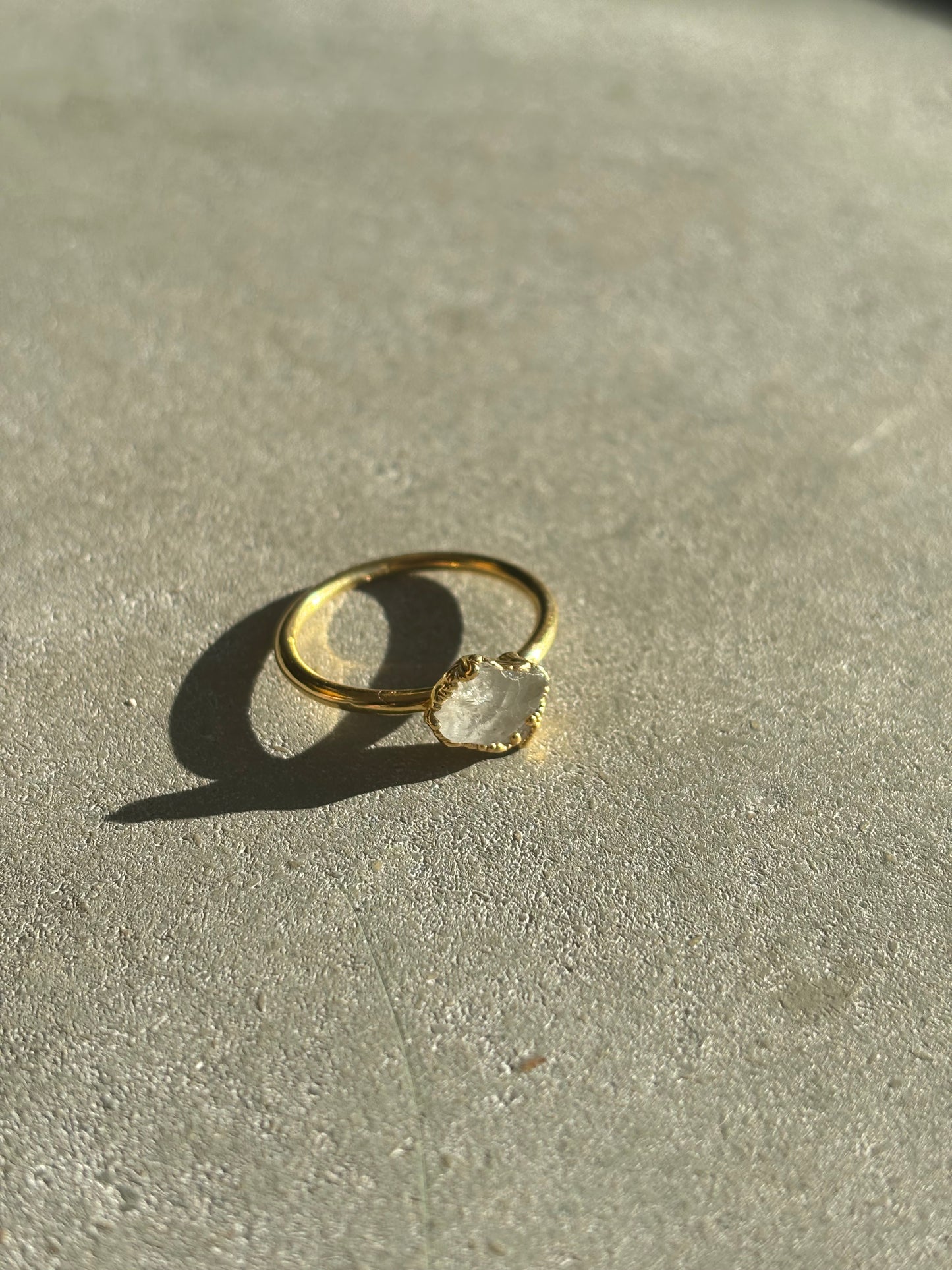 Herkimer Diamant Ring Gold