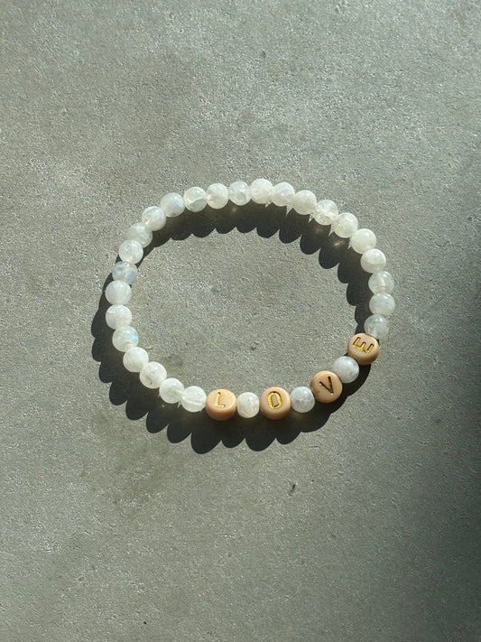 Labradorit Armband "LOVE"