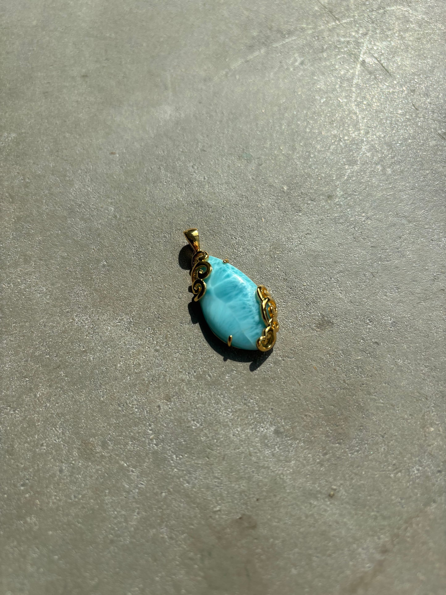 Anhänger Larimar Gold
