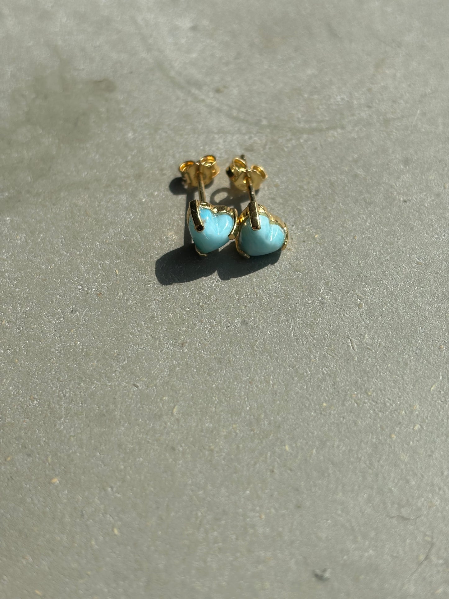 Ohrstecker "Herz" Larimar