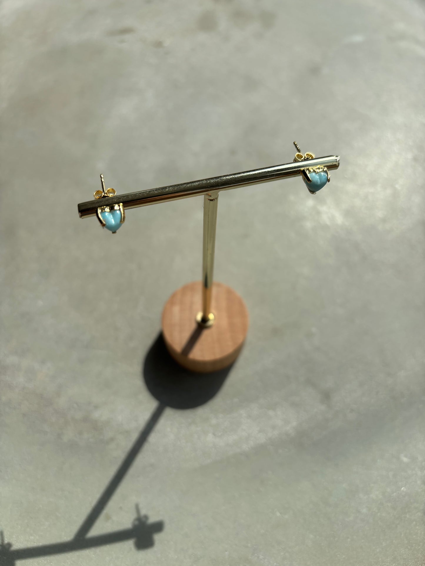 Ohrstecker "Herz" Larimar