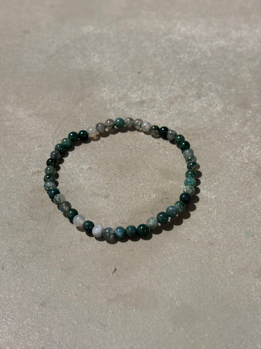 Moosachat Kugelarmband