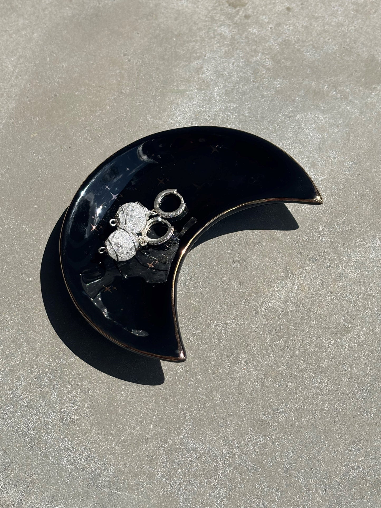 Ohrringe Cracked Bergkristall Silber