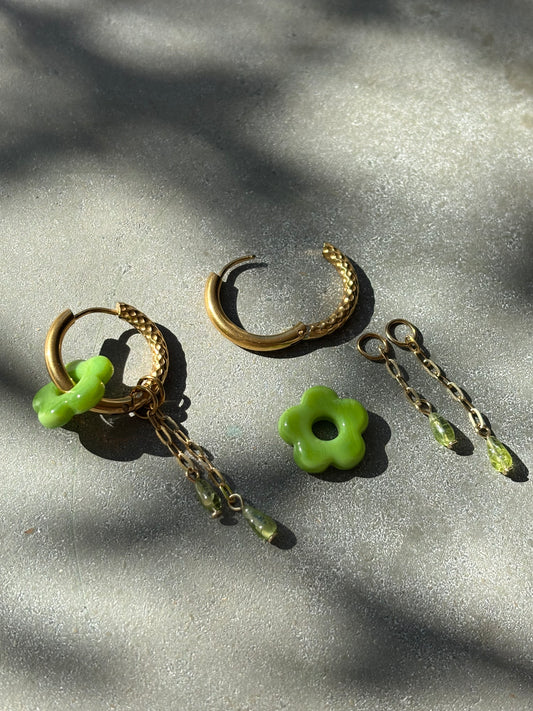 Peridot Ohrringe "Klee" Gold