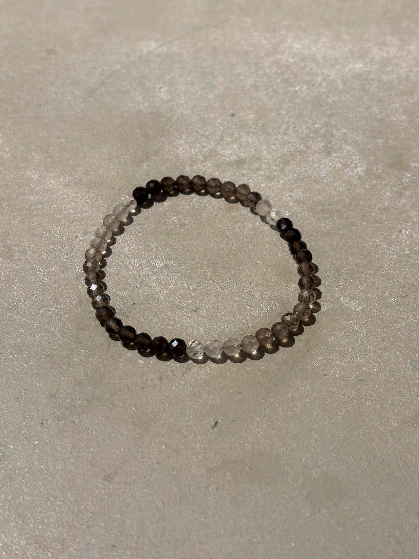 Rauchquarz Kugelarmband facettiert