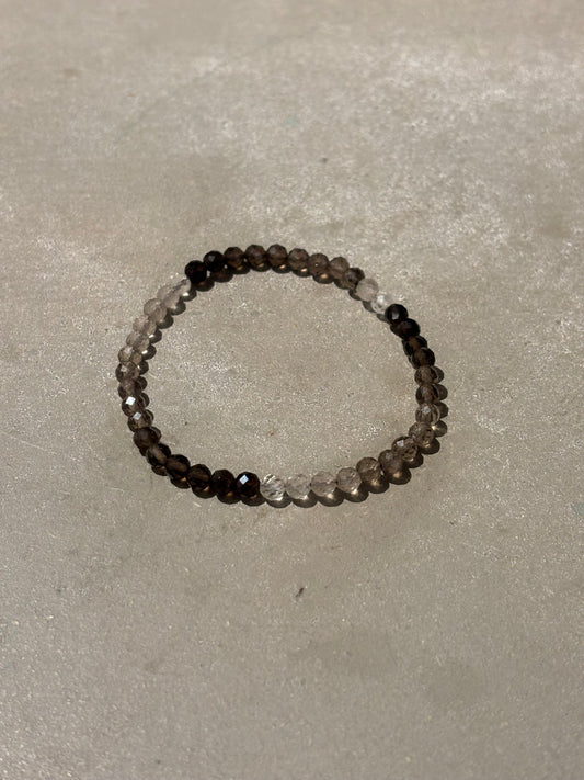 Rauchquarz Kugelarmband facettiert