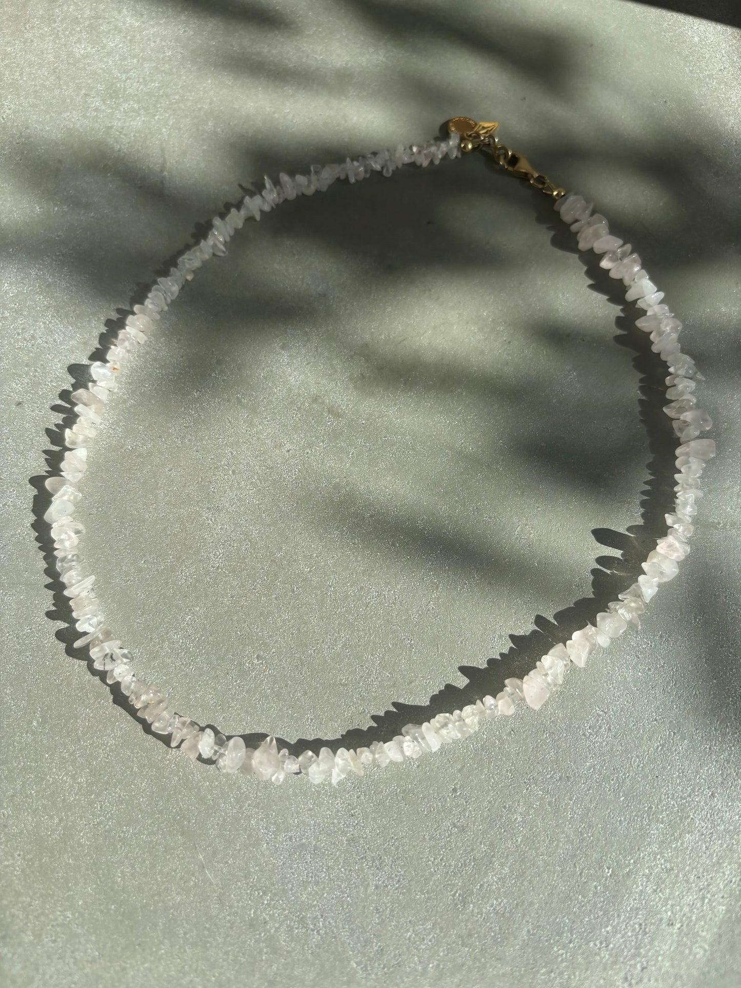 Rosenquarz Halskette