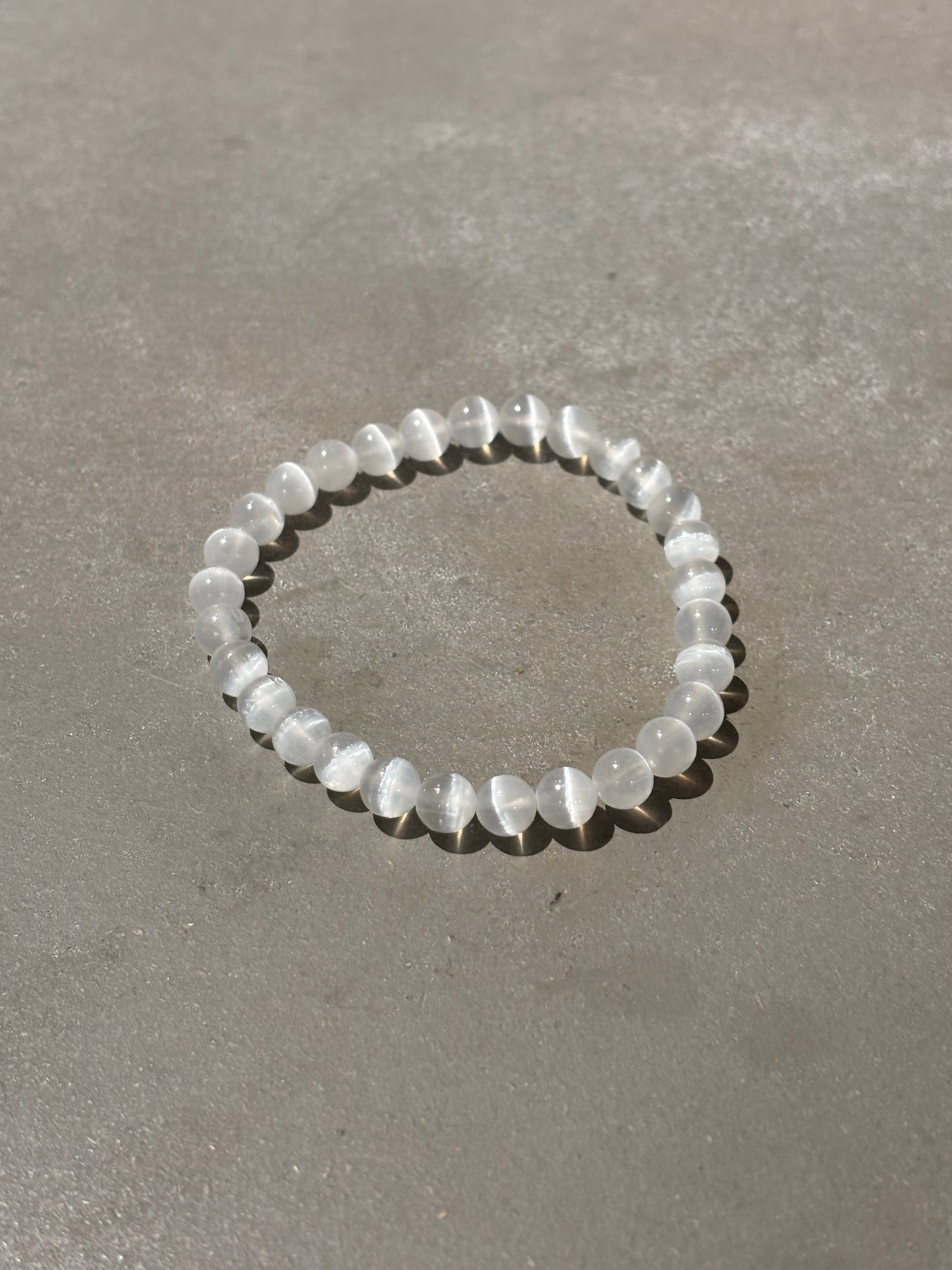 Selenit Kugelarmband