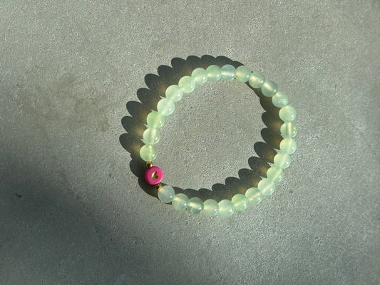 Serpentin Kugelarmband "Herz" Gold