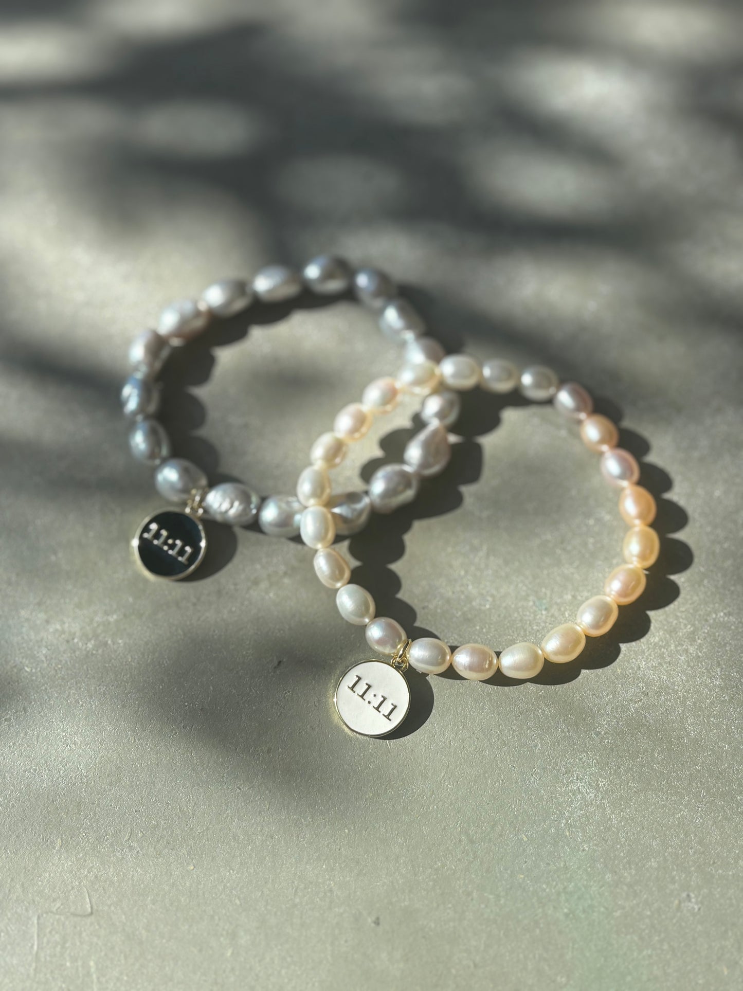 Süßwasserzuchtperlen Armband 11:11 Gold