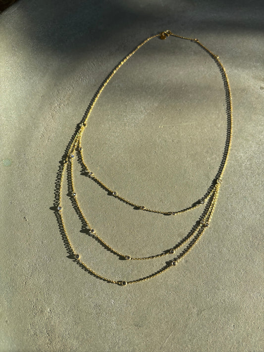 Halskette Layering Tansanit