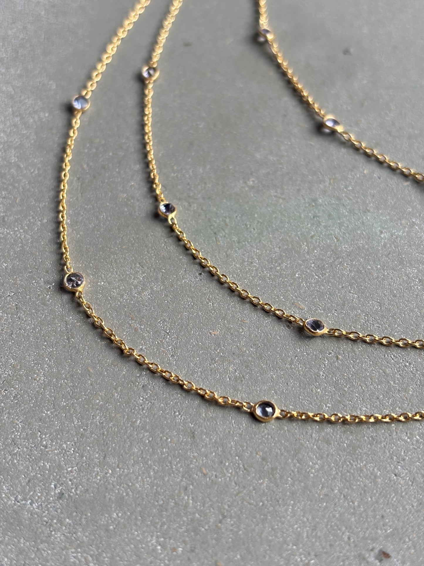Halskette Layering Tansanit